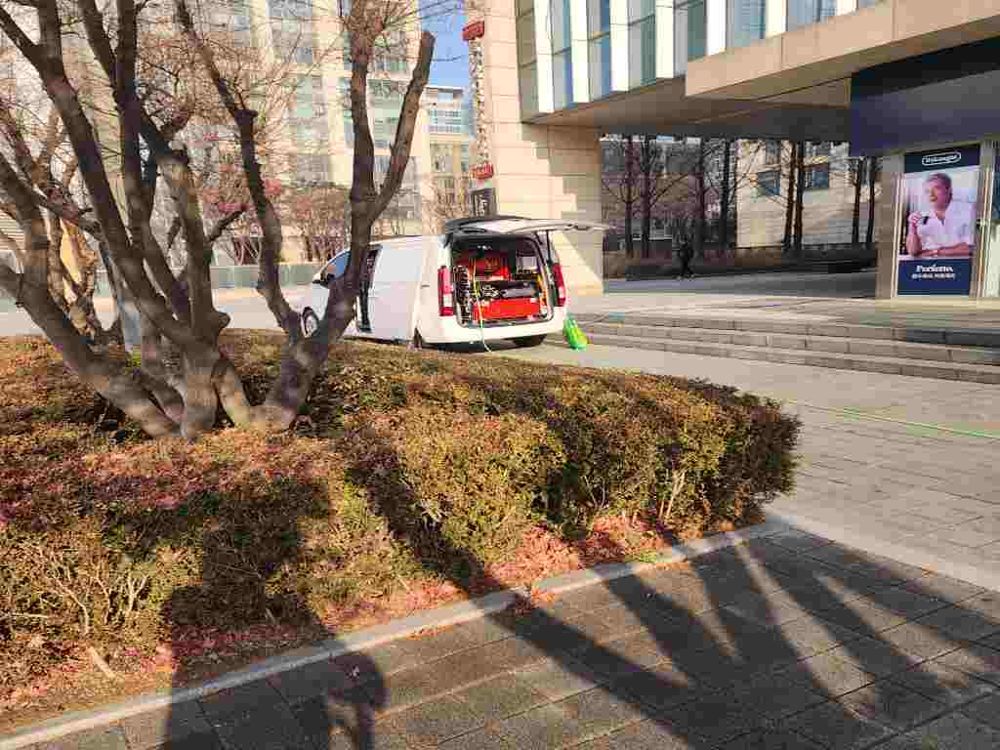 청계동 상가 건물 고압세척 출동
